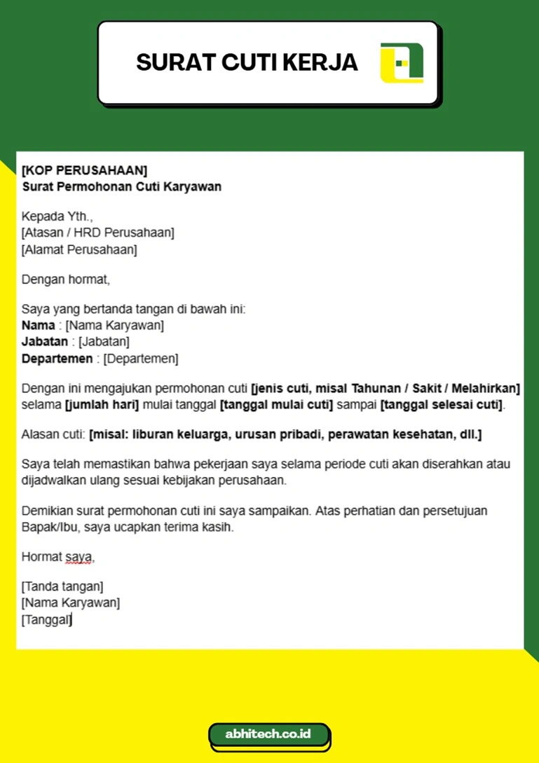 Contoh-Surat-Cuti-Kerja