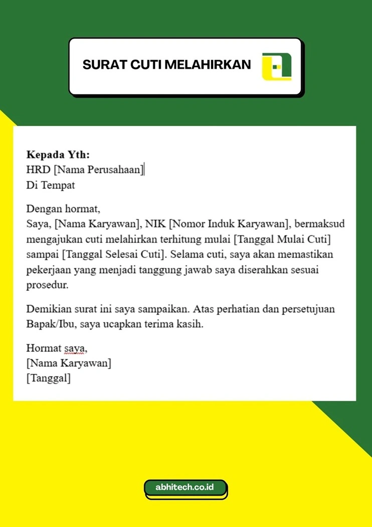 Contoh-Surat-Cuti-Melahirkan-Formal-Singkat