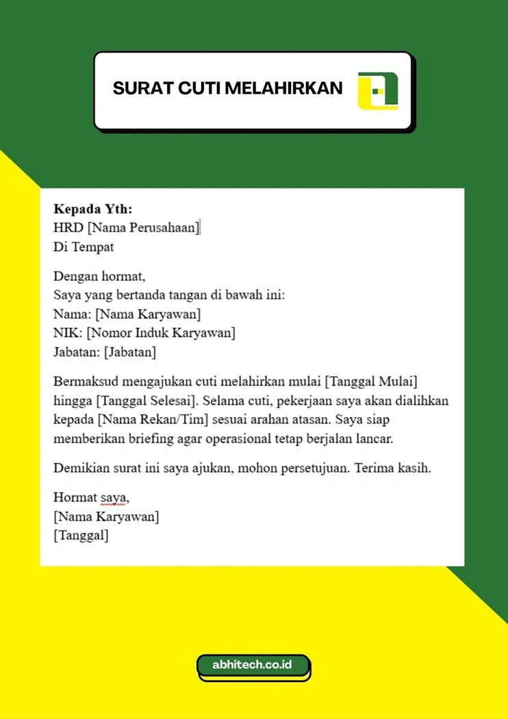 Contoh-Surat-Cuti-Melahirkan-dengan-Penjelasan-Pekerjaan